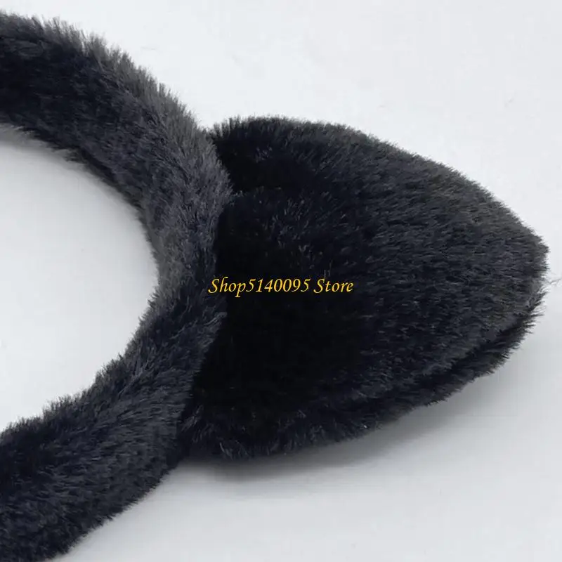 Dxae Childrens บทบาทเล่นแถบคาดศีรษะและชุดหางแมวขนยาวหูเครื่องแต่งกายอุปกรณ์เสริมการตกแต่งผมคอสเพลย์ที่ปลอดภัย