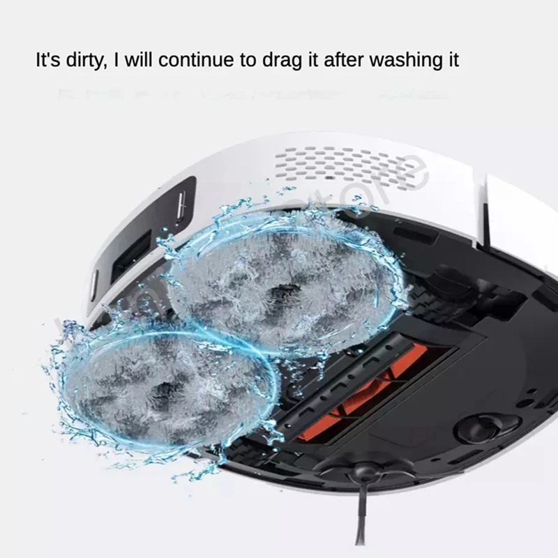 ผ้า Mop หุ่นยนต์สูญญากาศ Mop Rags Mop Rags สำหรับ Xiaomi Roidmi EVA Self-ทำความสะอาดล้าง SDJ06RM อะไหล่