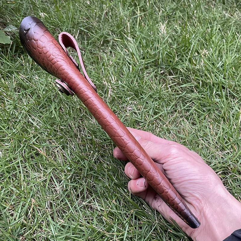 Imagem -05 - Bainha de Faca de Lâmina Fixa de 28cm Couro de Grão Superior em Relevo Estojo de Faca de Acampamento Coldre de Caça com Fivela de Cinto