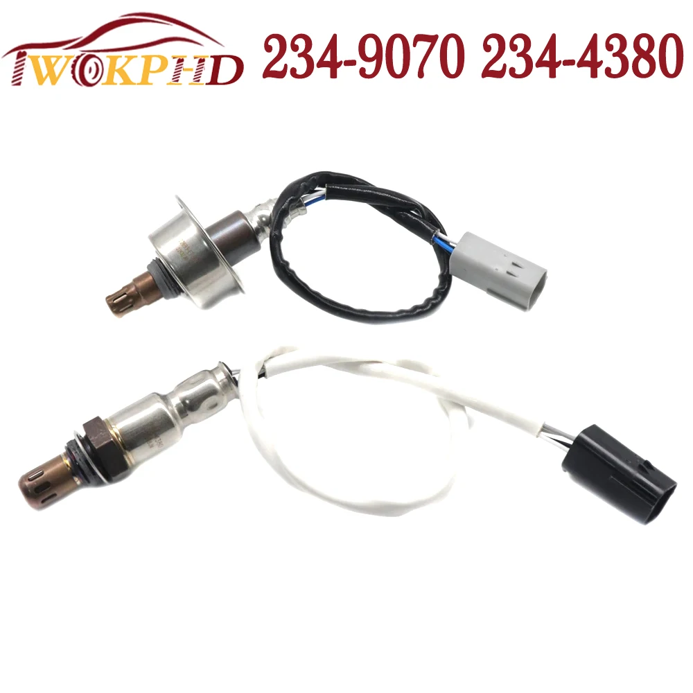 2PCS NEW Car Up+Downstream Air Fuel Ratio Lambda Oxygen Sensor 234-9070 234-4380 for Nissan Altima Sentra Versa Cube 2007-2009