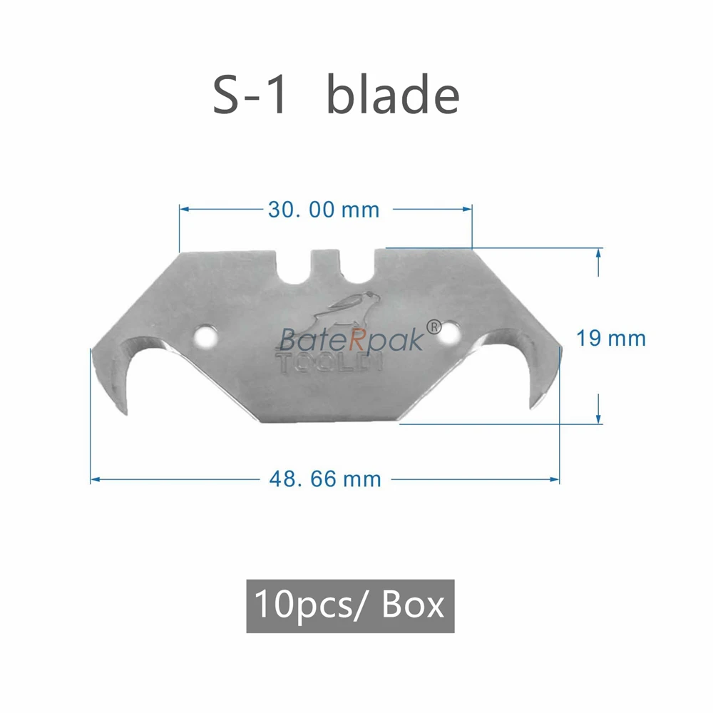 BateRpak 비닐 바닥 심리스 나이프, 돌고래 모양 PVC 바닥 커터 나이프 블레이드, 패치 오크 솔기 리퍼 솔기 도구 부품, 상자당 10 개