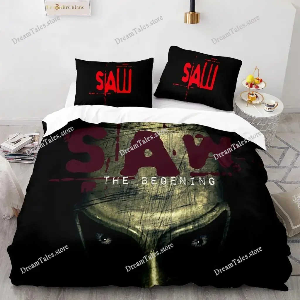 

Chainsaw Fright Bedding Set Single Twin Full Queen King Size Halloween Bed Set Aldult Kid Bedroom Duvet Cover Sets 3D Print741
