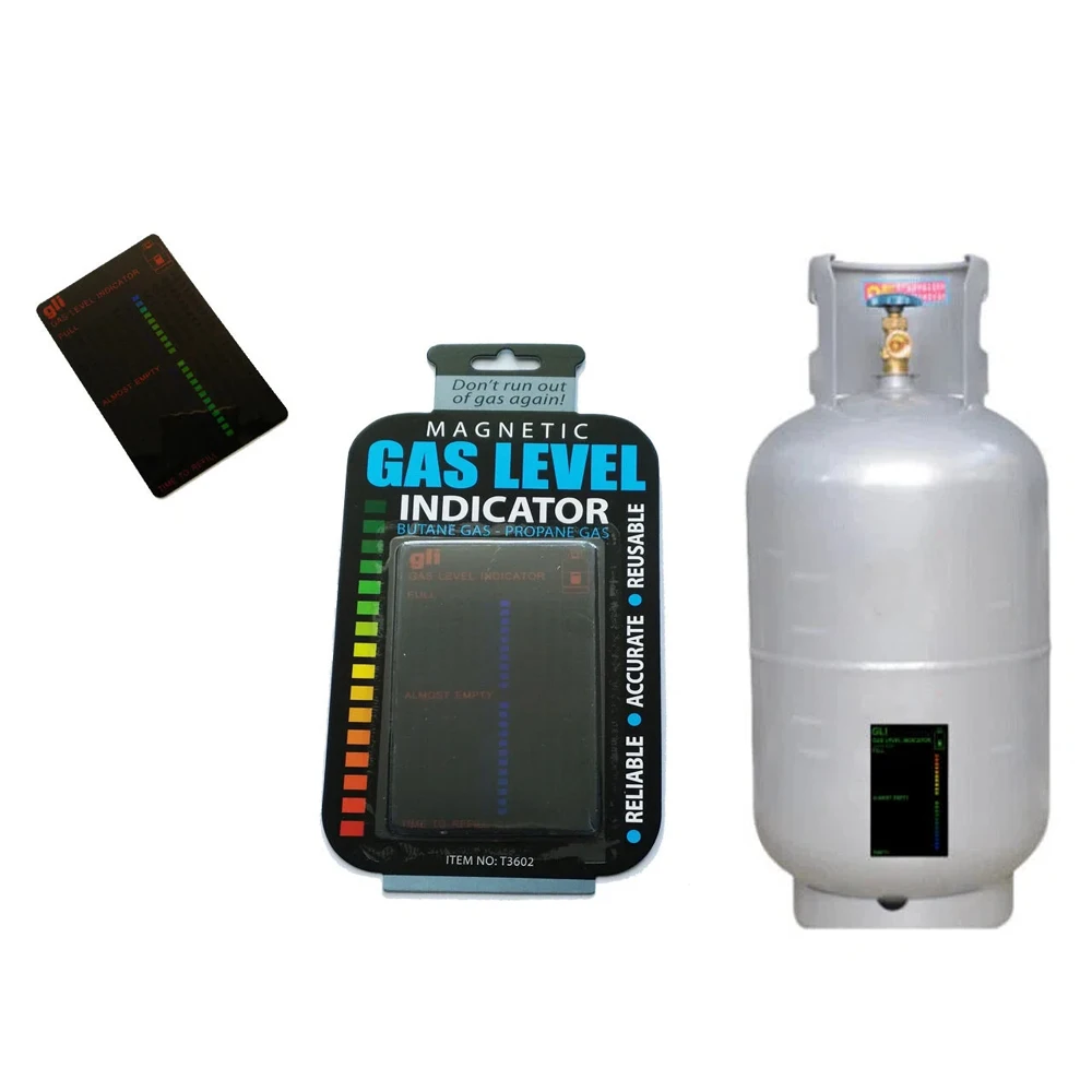 1PC Gas Level Test Card Temperature Sensitive ColorChanging Waterproof Gas Pressure Tester for Home & Outdoor Gas Cylinder Check