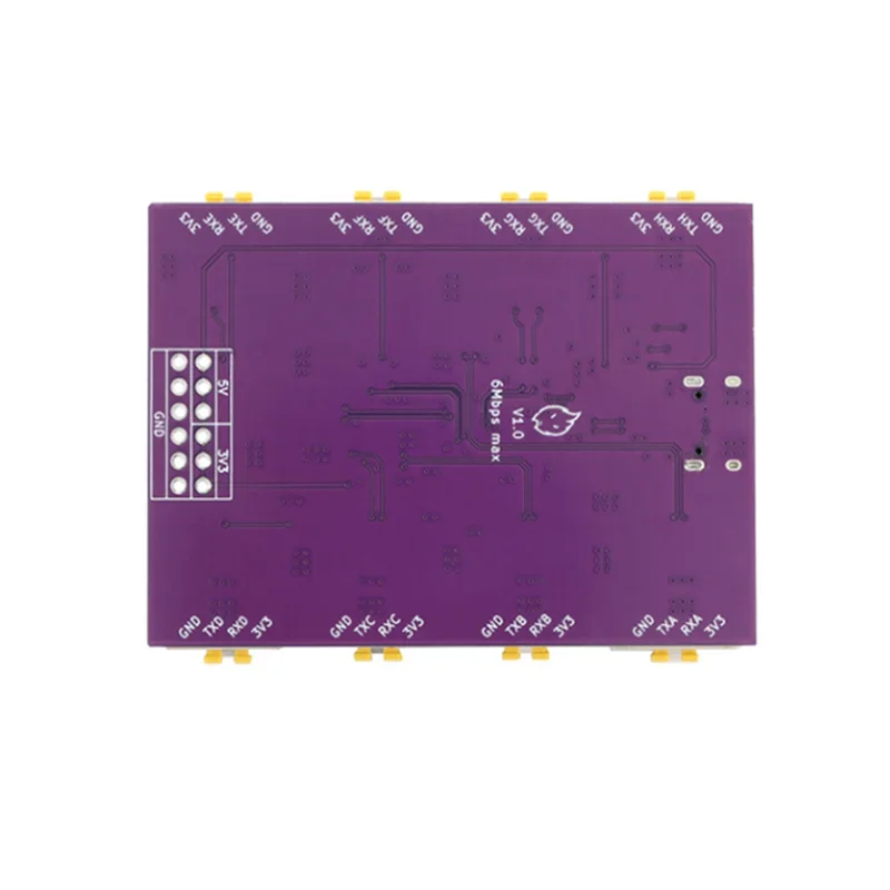 USB на 8-канальный последовательный порт TTL Интерфейс USB Type-C Высокоскоростной чип CH348 6 Мбит/с Модуль преобразования связи