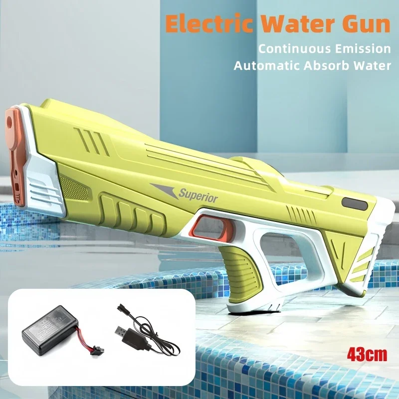 

Kids Electric Water Gun Toys Summer Outdoor Beach Battle Game Full Automatic Induction Absorb Water Spray Guns for Children Gift