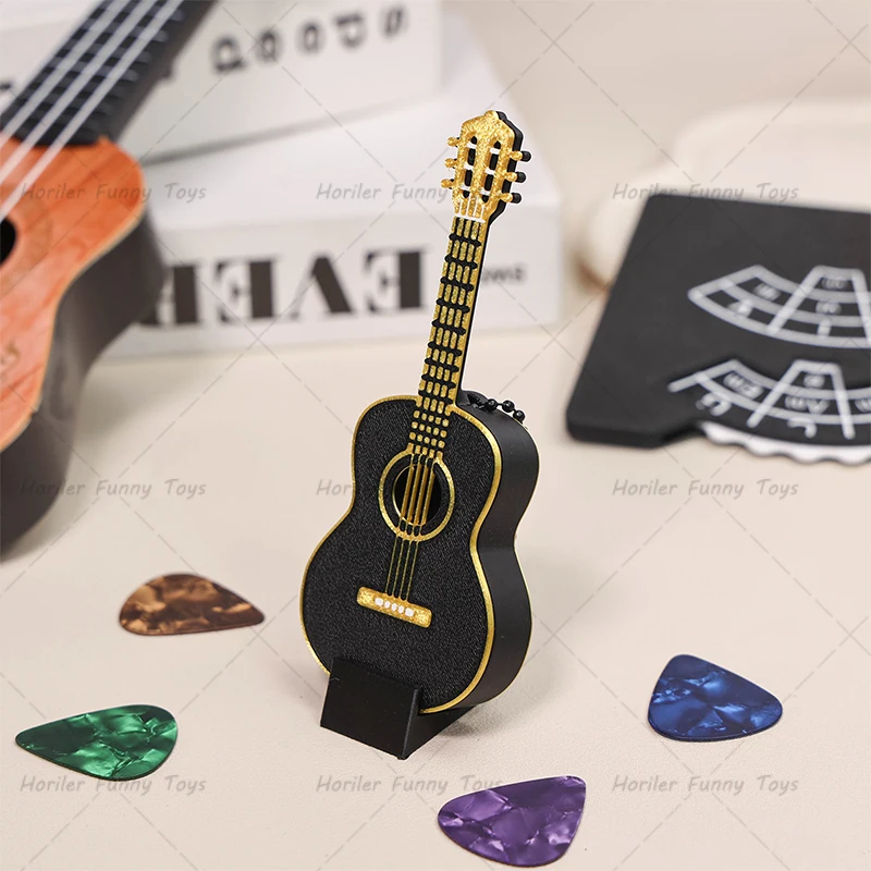 3D-Gedruckter Gitarren-Plektrenhalter in Lautsprecherform, Doppelschichtiger Wasserdichter Gitarren-Plektren-Organizer, Plektren-Aufbewahrungs- und Präsentationsbox – Detail 11