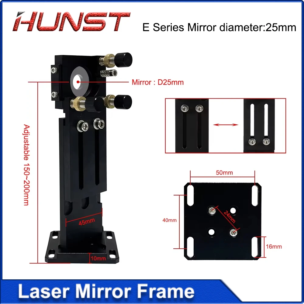 HUNST E Series CO2 First Reflector 25mm Mounting Bracket Laser Engraver All-in-one Reflector Bracket