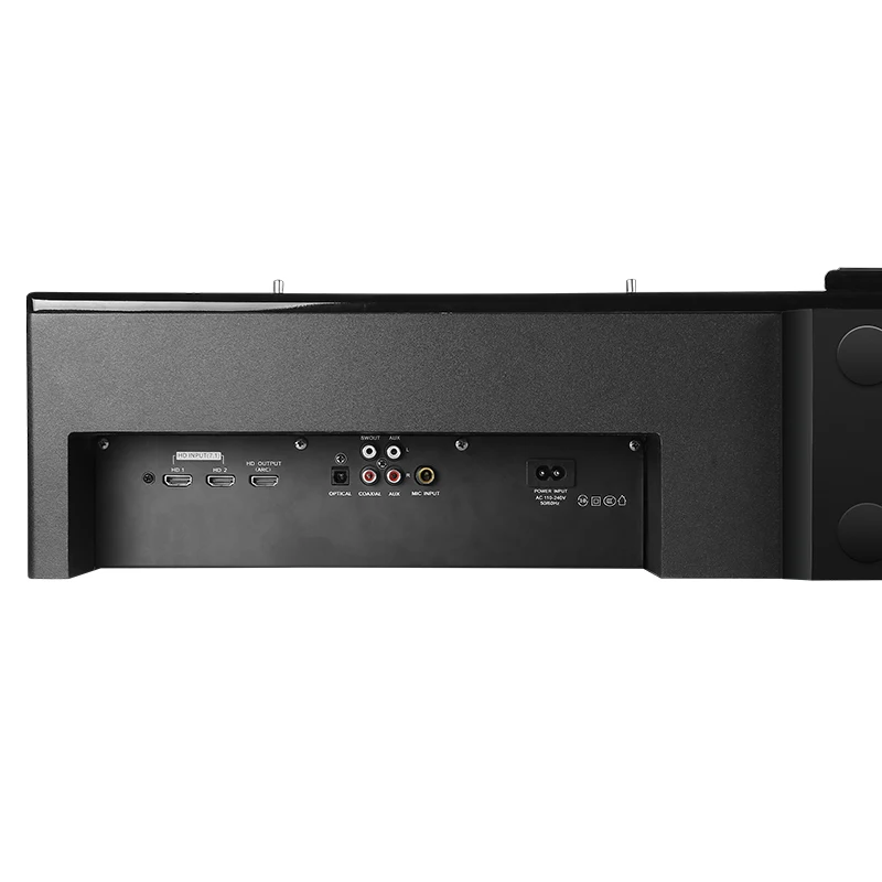 New Arrival Hyper Sound 7.2 CH 8-Speaker 365W RMS Wooden Home Theater Speaker System for TV BT Wireless Control Soundbar