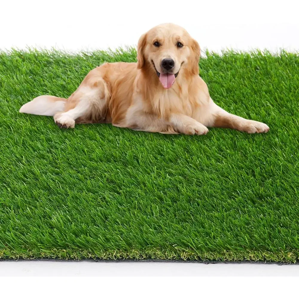 6ft x 7ft Synthetic Turf Rug, 1.38 Pile Height, Drainage-Friendly, Ideal for Outdoor and Indoor Use, Suitable for Pets and Garde