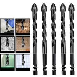 3-12mm Cross Hex Tile Drill Bits Set for Glass Ceramic Concrete Hole Opener Brick Hard Alloy Triangle Bit Tool Kit Metal Drill