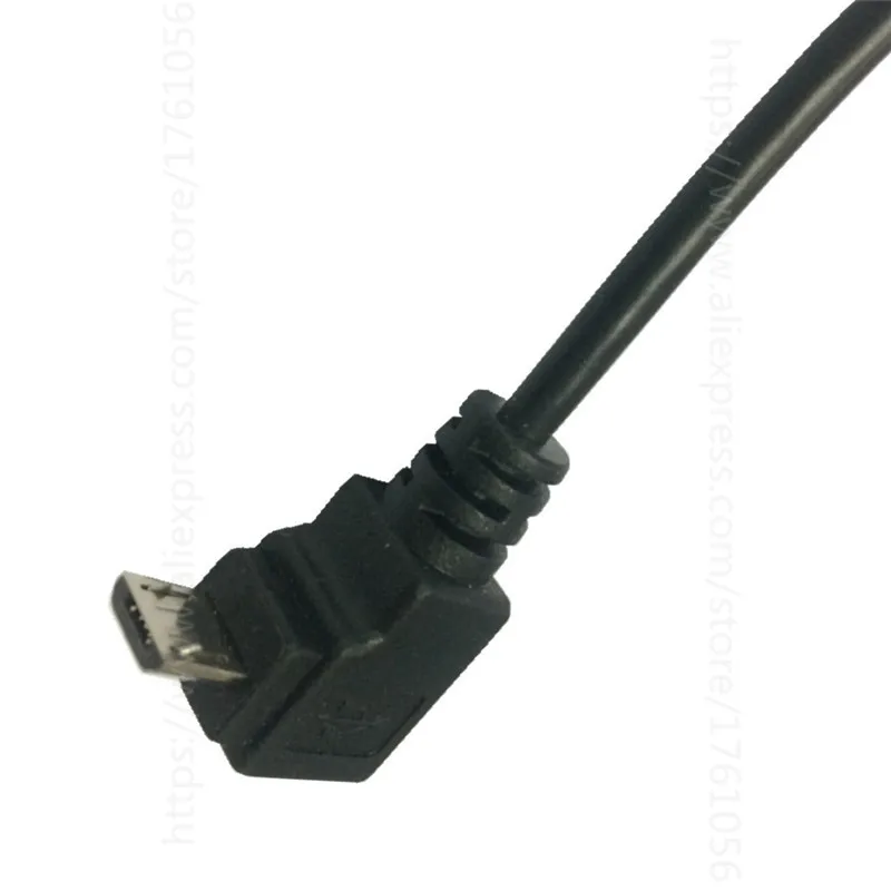 New Micro USB 5 Pin Male Down Angle 90 Degree to Micro USB Female 5P Plug Cable Extended Cord Adapter