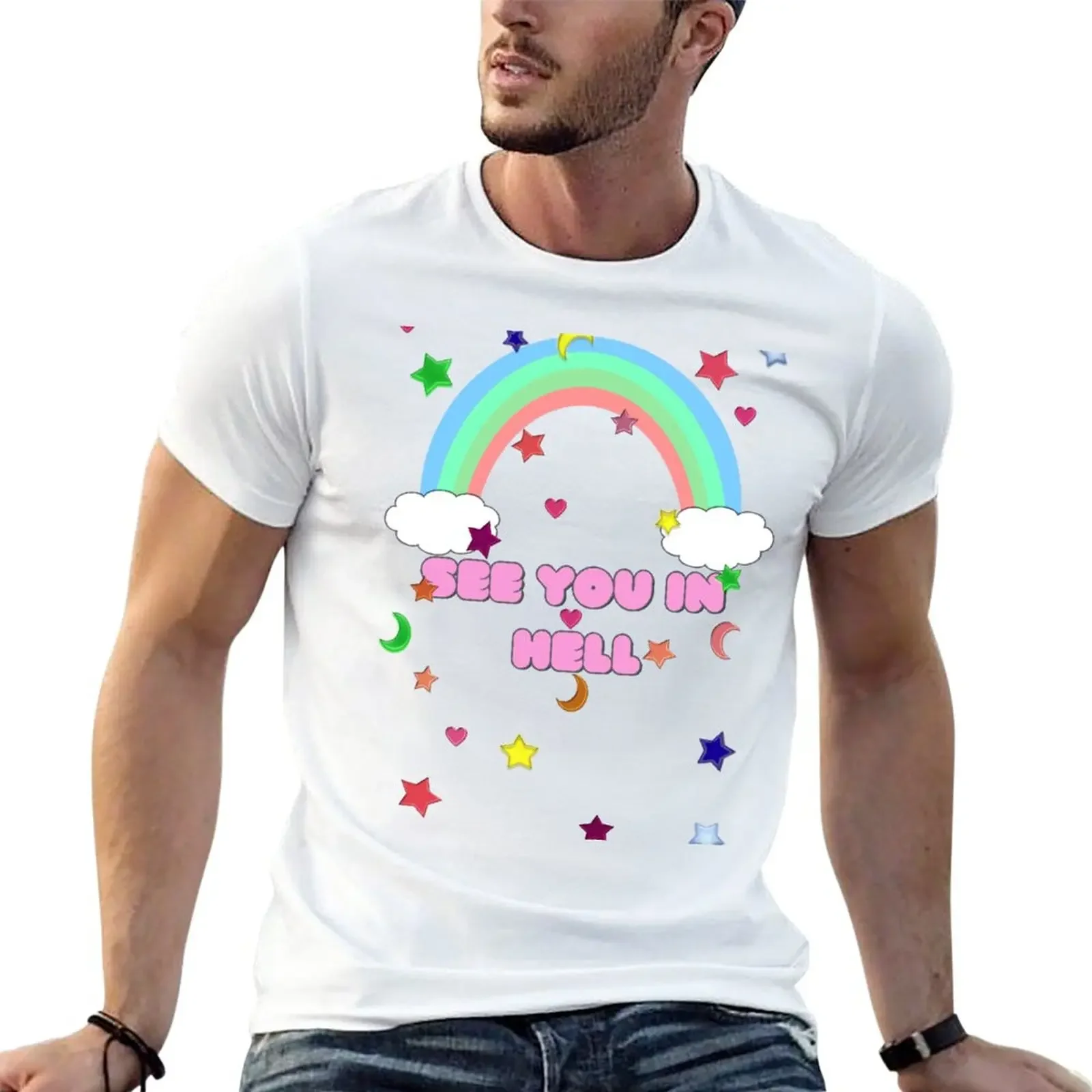 

see you in hell T-Shirt quick-drying for a boy graphics tshirts for men