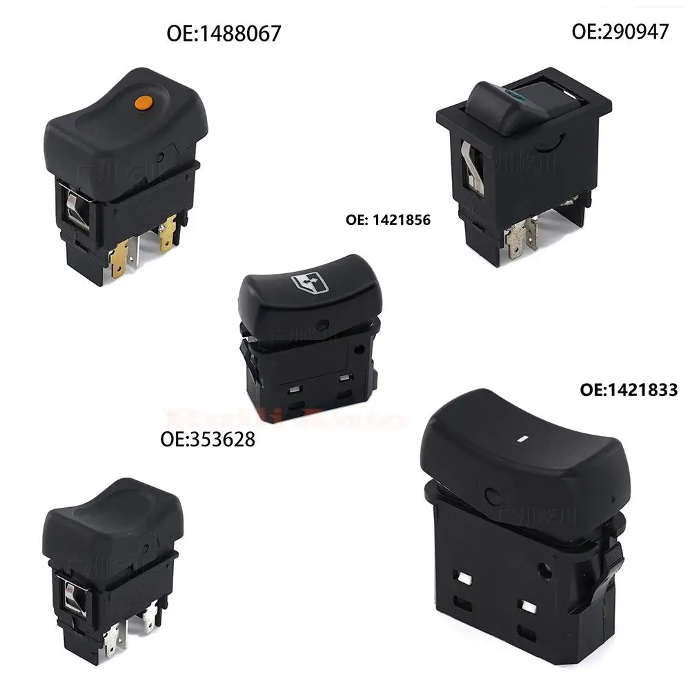 

Aohe204 1421856 1488067 353628 Electric Power Window Lifter Control Switch Single Button For Scania P G R T-series Truck