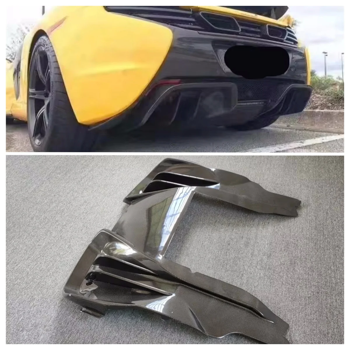 

RZ Style High Quality Carbon Fiber Rear Diffuser Body Kit New Condition for McLaren 650S 12C Body Kit