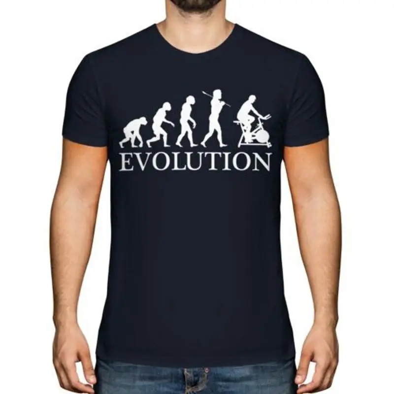 

Мужская футболка для велосипедных упражнений Evolution Of в подарок