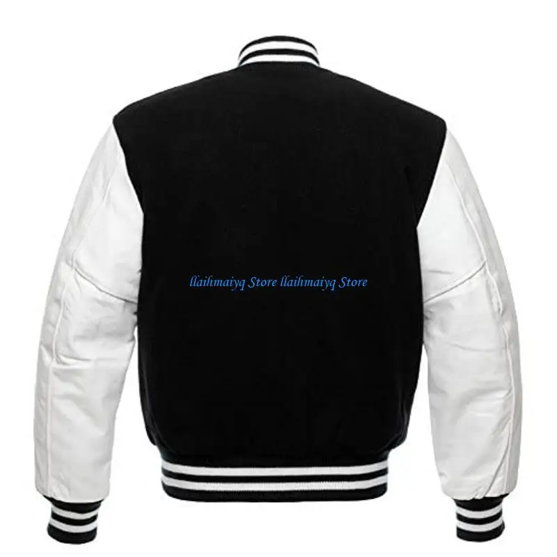 573B Letterman Baseball Leather Sleeves Wool Body Bombers