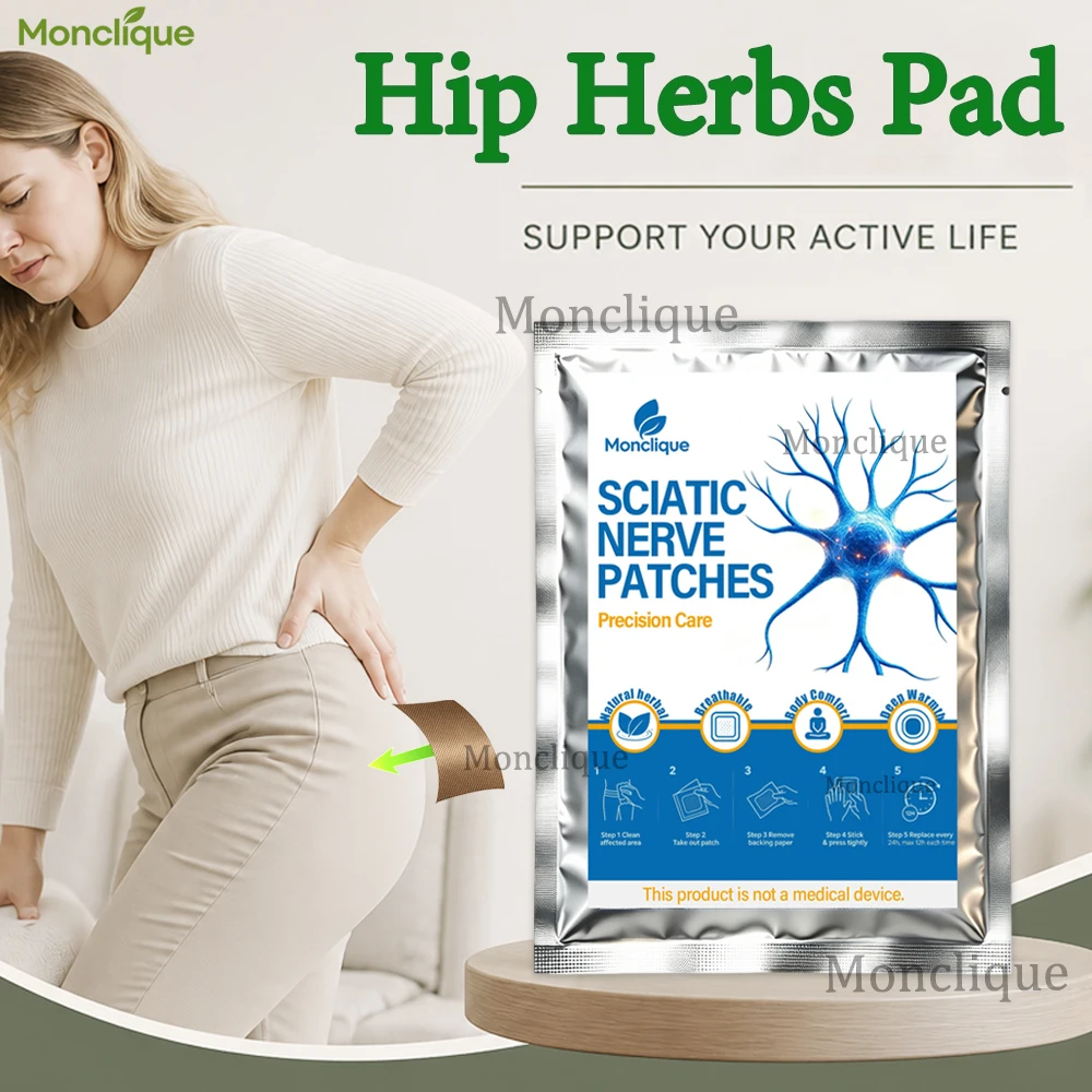 10/100PCS Hip Care Patch Hot Compress Buttocks Lumbar Spine Thigh Long-lasting Heating Skin-friendly Home Office Health Care