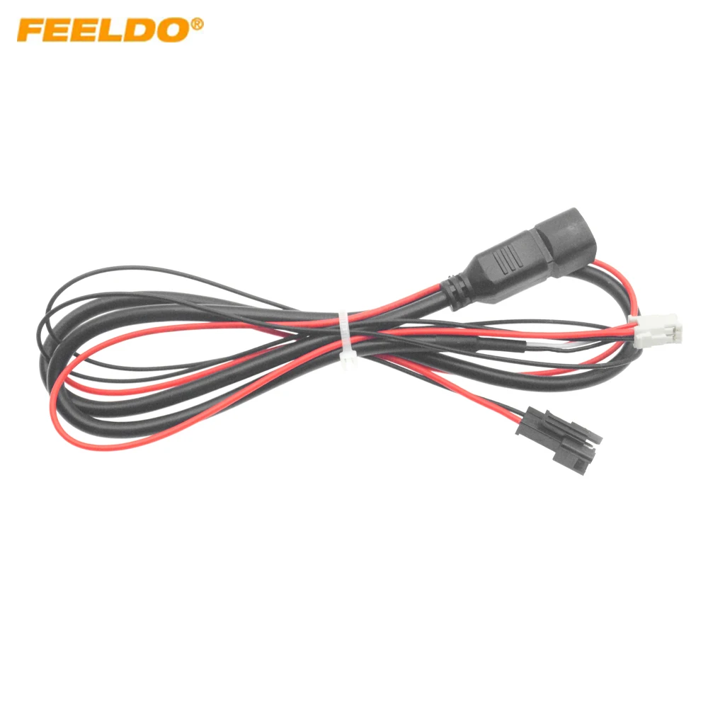 FEELDO Auto Audio Input Media Data USB Plug Wire 4Pin USB Adapter For Volkswagen Car Models USB Cable Adapter