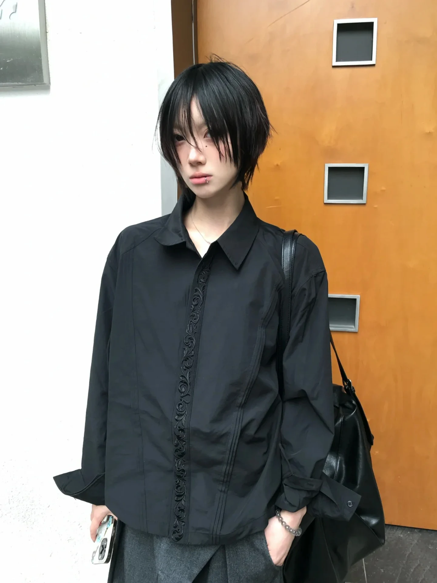 

Платье Bla Eternal Flower Embroidery, весенняя новинка, классический крой Cleanfit, высококачественное, длинное, свободного кроя, для повседневной носки, повседневное.