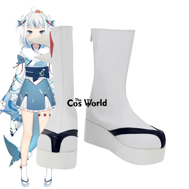 

Virtual YouTuber VTuber Hololive Gawr Gura Kimono Customize Anime Cosplay Shoes Boots