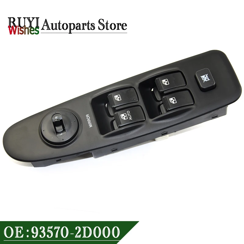 93570-2D000 High Quality Front Left Power Master Window Control Switch 935702D000 93570-2D100 for Hyundai Elantra 2002-2006