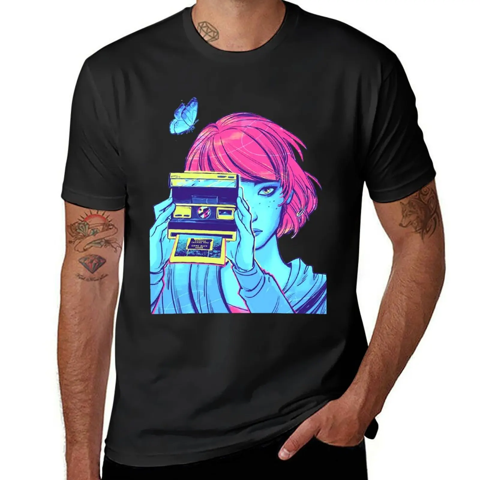 Day Gifts Life Is Strange (Max With Camera) Graphic For Fans T-Shirt graphics Blouse Short sleeve tee men clothings