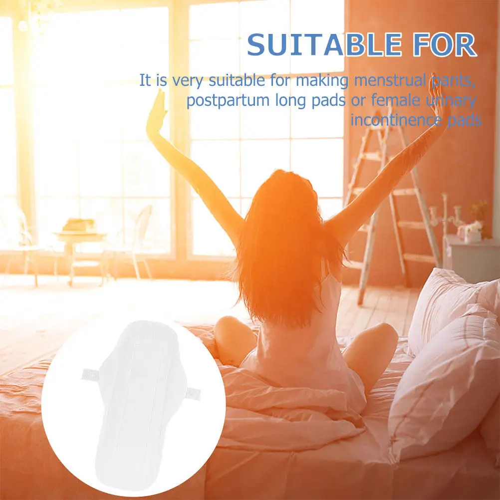 

4Pcs Cotton Menstrual Pads Washable Comfortable Sanitary Napkins Reusable Absorbent Feminine Period Supplies Portable Leakproof