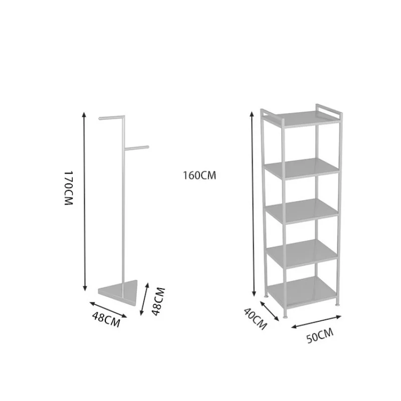 custom，High End Silver Metal Stainless Steel Retail Store Fixtures Boutique Clothing Display Stand and Racks