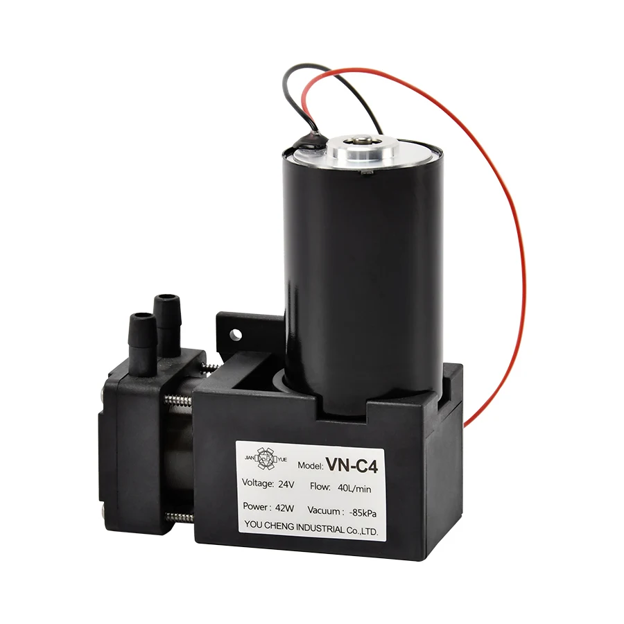 

VN-C4 12/24V 42W 25-27L/min -89KPa Mini Electric Air Pump DC Piston Pump with Brushless Motor vacuum pump for laboratory