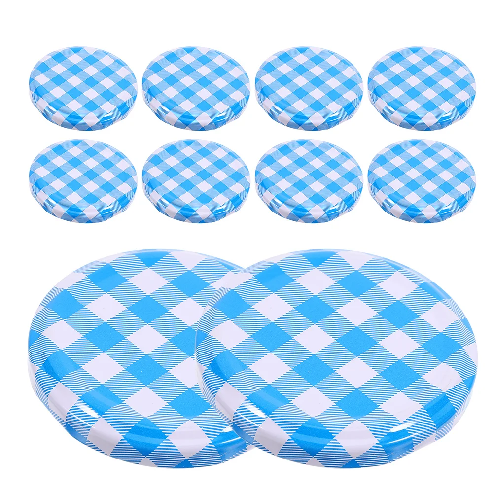 50 Pcs Wide Mouth Mason Jar Lids Decorative Canning Lids Jelly Jar Lids Regular Mouth Canning Lids for Home Storage Tinplate Lid