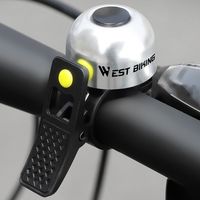 Crisp Sound Bike Bell Horn Waterproof Aluminum Alloy Cycling Bicycle Handlebar Ring Stable Durable Bicycle Thumb Bell Commuting