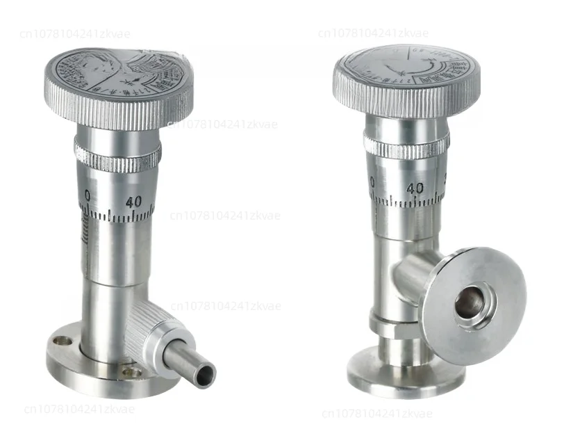 

High Vacuum Micrometering Valve GW-J200 GW-J30-T Stainless Steel Pin Valve Degassing Vacuum Flow Manual Control Valve