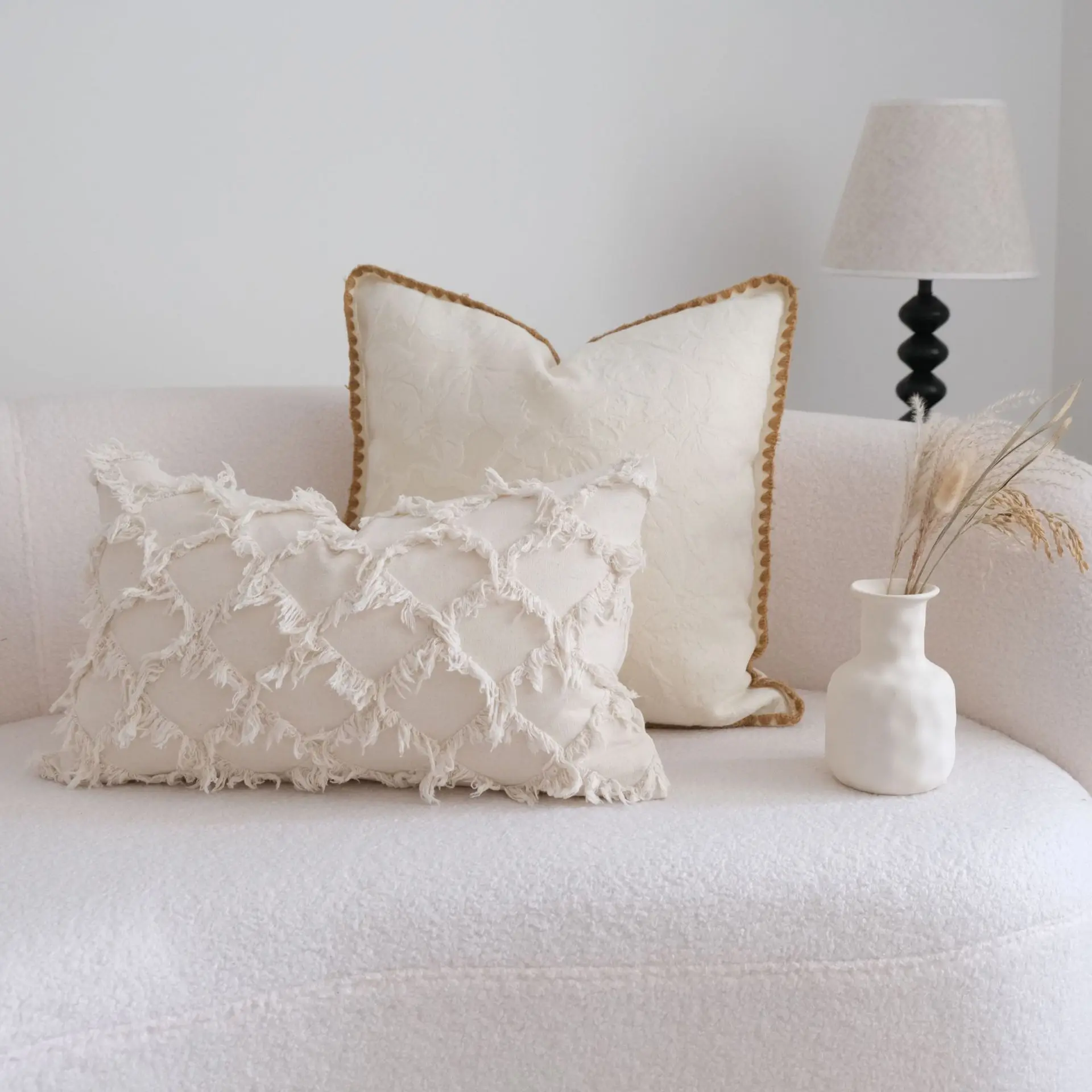 Wabi-Sabi Khaki Throw Pillowcase Cojines Cotton Linen Decoration Sofa Pillow Cover Headboard Cushion Covers 30x50/45x45cm
