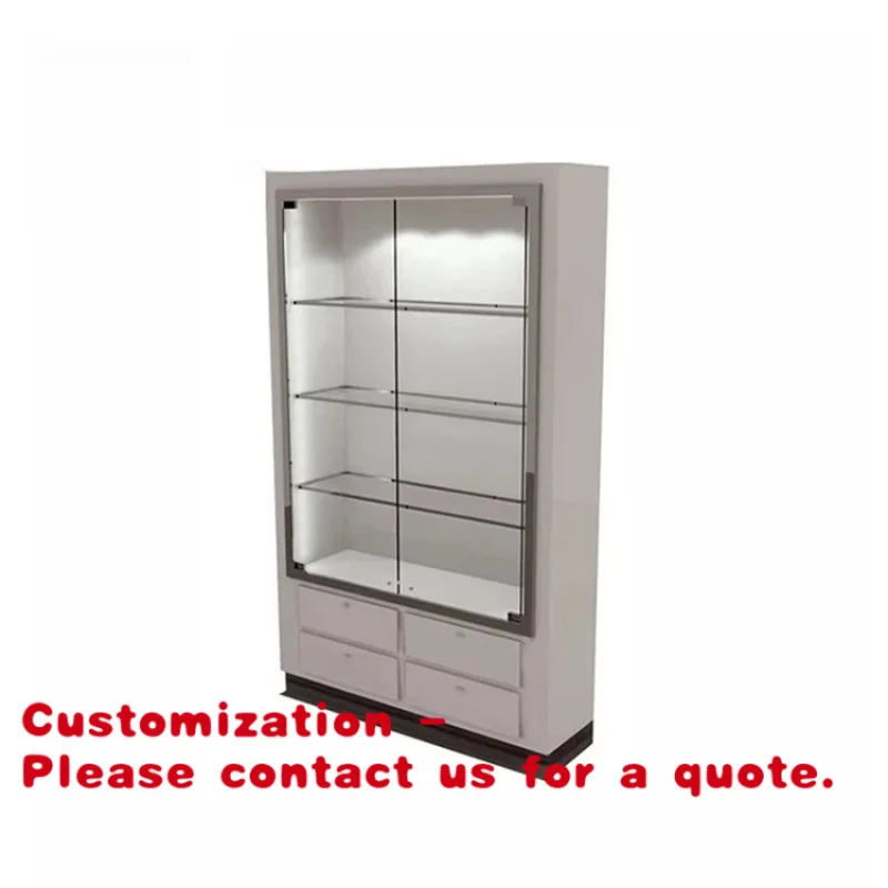custom.Factory Glass Counter Frame Goods Shop Showcase Jewelry Store Display Cabinet