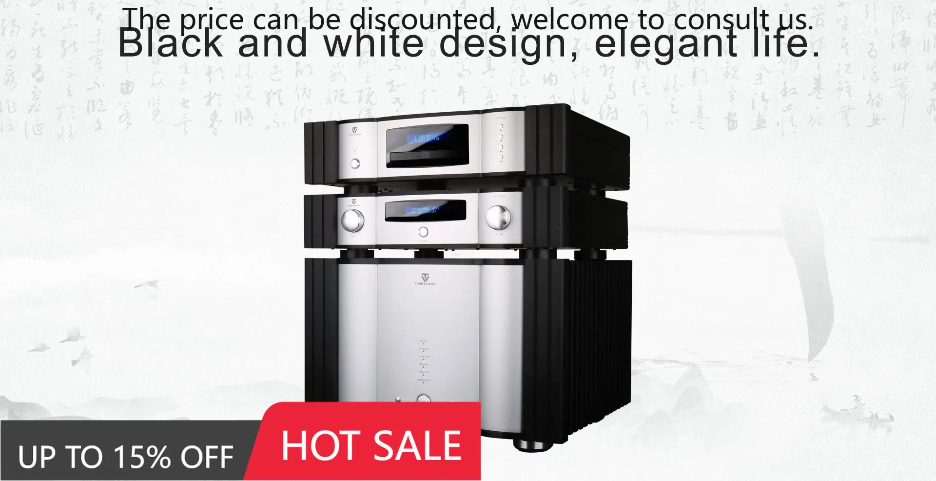 

ToneWinner High-End Hi-Fi Home Amplifier Supports Multiple Connections Balance Output Low Distortion Two-Color Aluminum