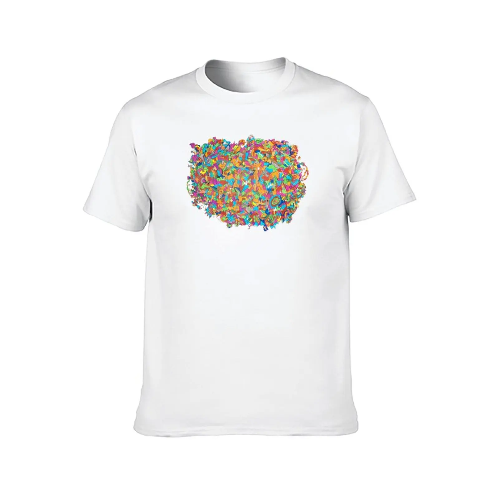 التخليل عبر المكاني-تيار سلسلة الوعي تي شيرت تي شيرت للرجل القطن مضحك رجل التي شيرت تي شيرت #2