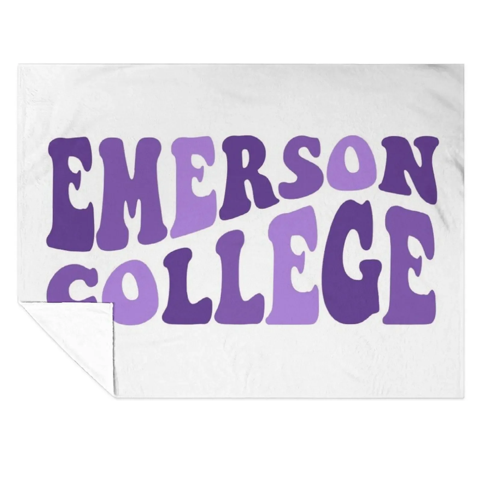 

emerson - groovy warped font Throw Blanket Plush blankets ands anime for sofa Blankets