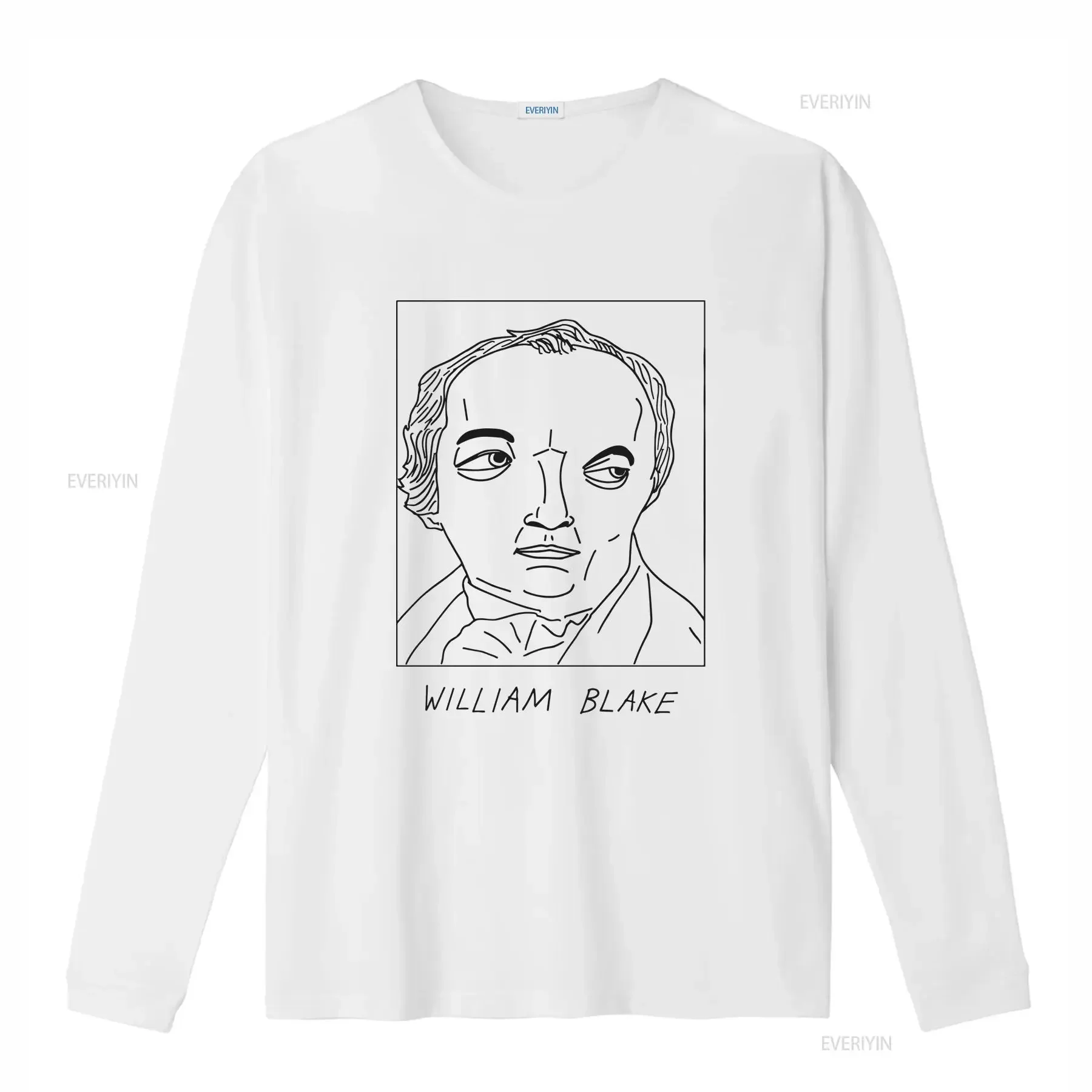 Badly Drawn Authors William Blake T Shirt FREE Worldwide Delivery vintage Washed designer clothes graphic Comfortable