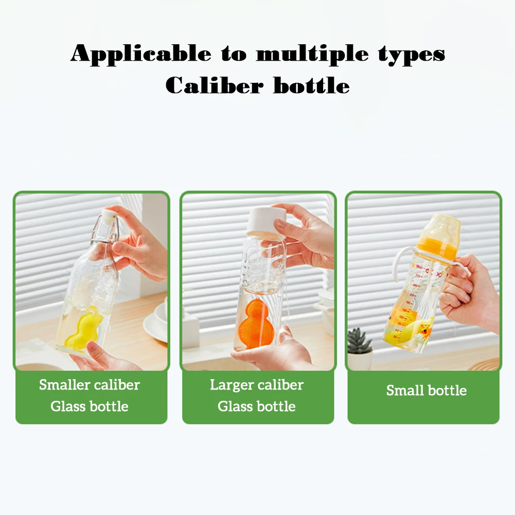 Mini Bottle Cleaning Sponge Multi-Purpose Bottle Clean Wipe For Small Mouth Bottle