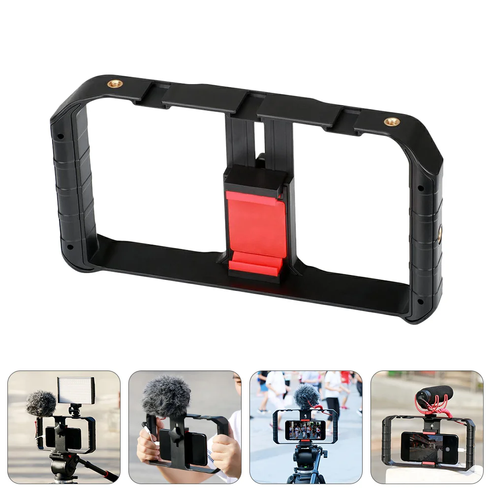 

OSALADI Smartphone Video Stabilizer with LED Lights and Microphone Holder Rig for Filmmaking