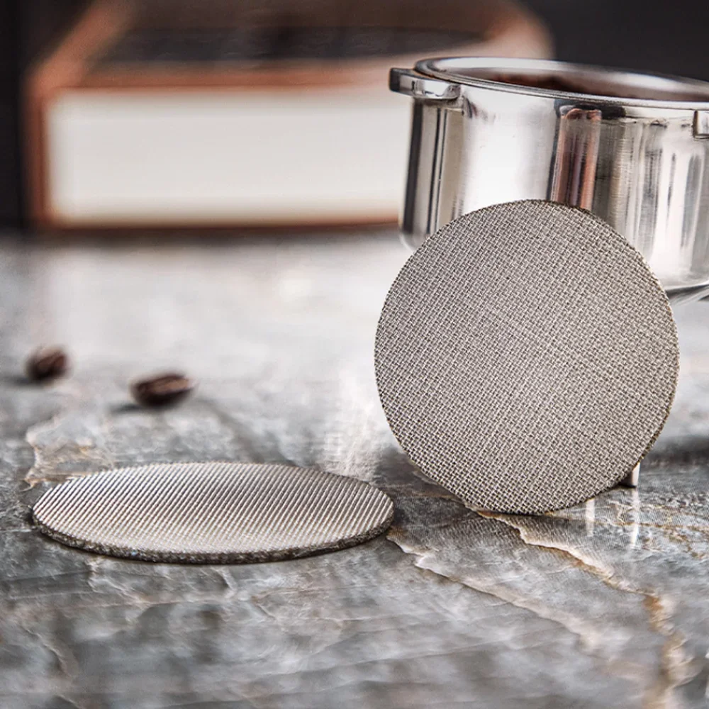 

51/54/58mm Reusable Coffee Filter Screen Heat Resistant Mesh Portafilter Barista Coffee Making Puck Screen for Espresso Machine