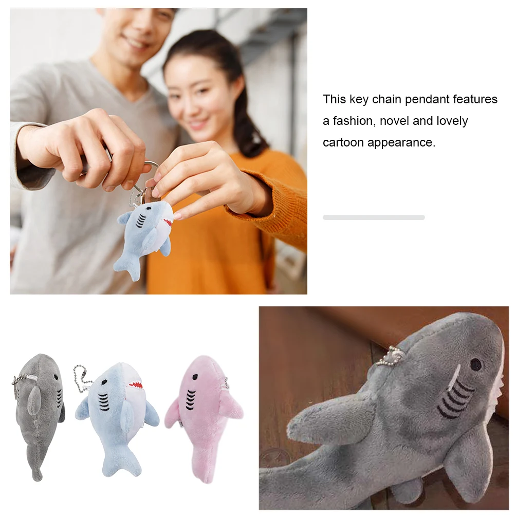 

Ocean Animal Keychain Lovely Shark Design Key Chain Pendant for Handbag Backpack Decoration Cute Bag Hanging Accessory