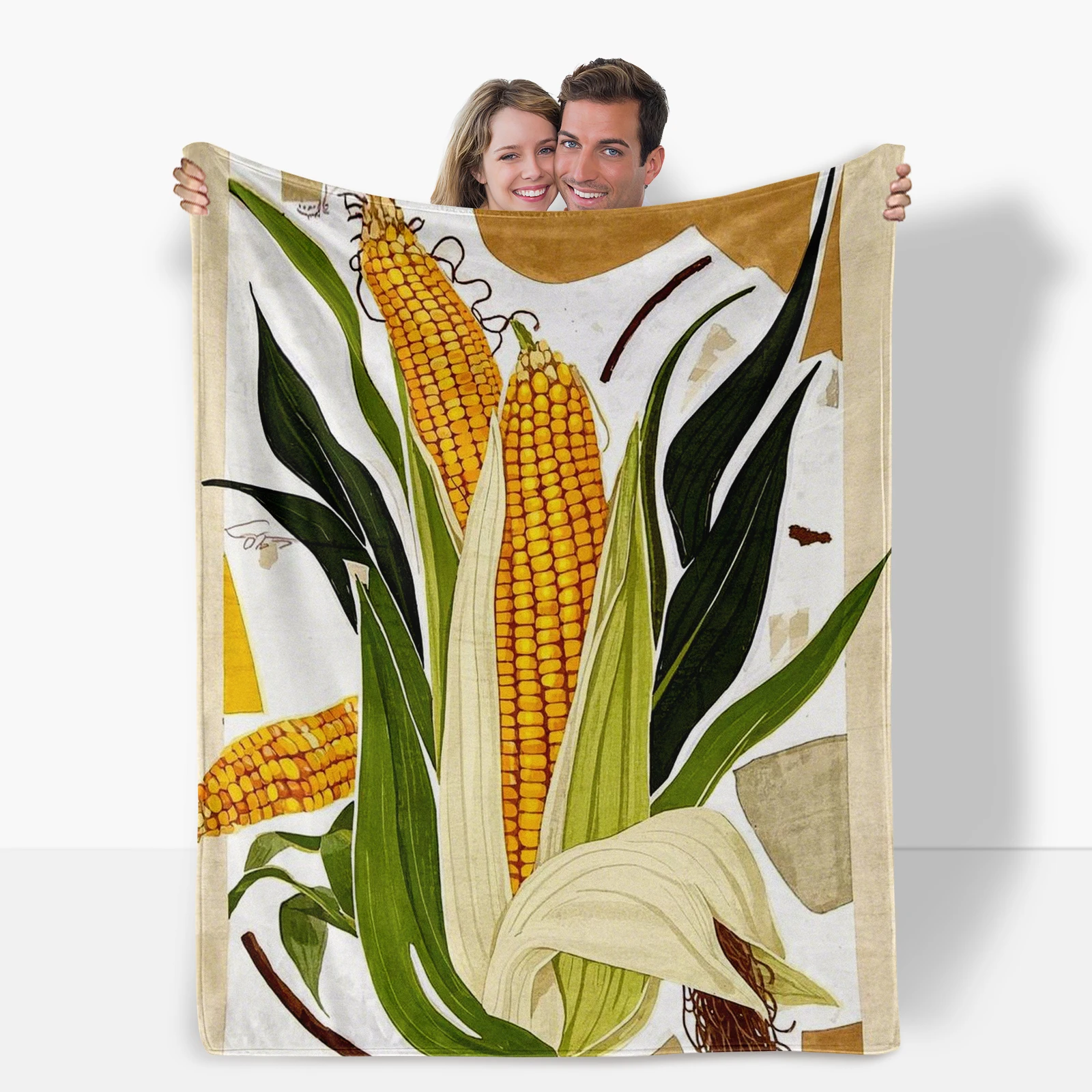 Realistic Corn Patterned Blanket Brings A Touch Of Nature And Comfort To Any Room Great For Kids Gifts