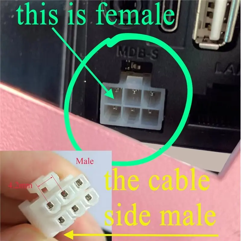 New Tech For MDB6P For MDB/Split-Split Male To Two Female 20CM Adapter For Unmanned/Automatic/Vending Machines/Coin-Operated Mac