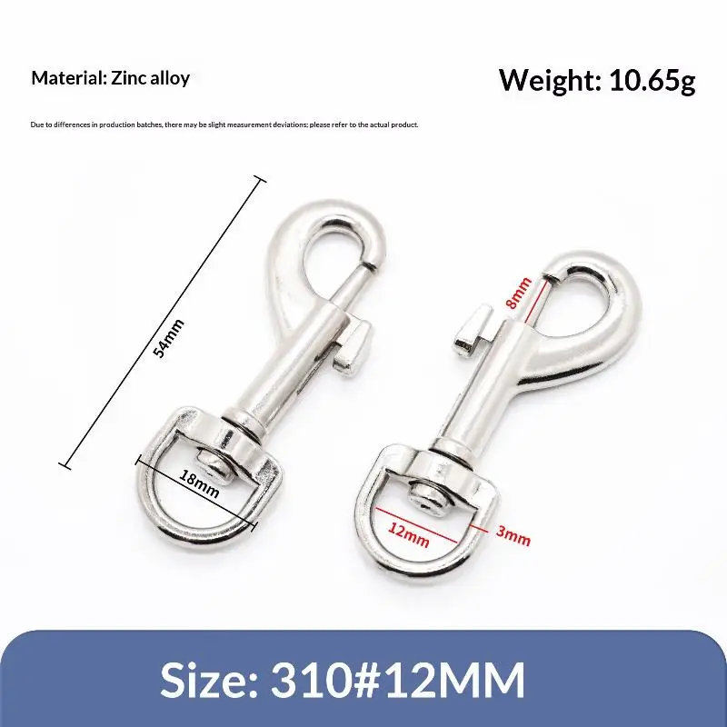 Haustierhalsband Metall-Schnappverschluss 5 Stück Runder Drehkarabiner für Schlüsselanhänger DIY-Bastelzubehör Haustierbedarf – Detail 7