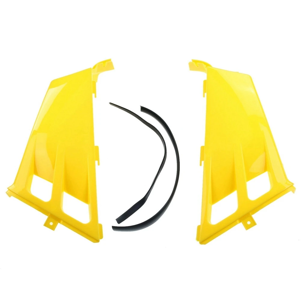 Efficientt-Plastic Gas Tank Side Covers With Grill Fit For Banshee 350 YFZ350 87-06 Yellow