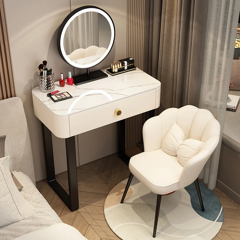 Nordic Drawer Vanity Table Girls Luxury European Makeup Vanity Table Multifunctional Room Comoda Pra Quarto Decoration