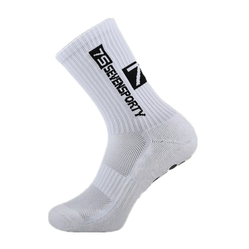 SEVEN-Chaussettes de sport coordonnantes pour hommes et femmes, chaussettes de football épaisses, chaussettes respirantes douces, haute qualité, course à pied, cyclisme, randonnée, nouveau, 7S