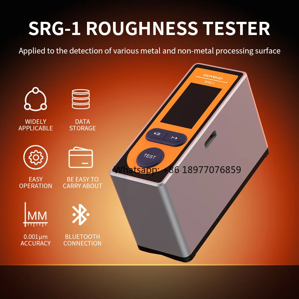 Handheld Digital Surface Roughness Gauge Ra Rz Rq Rt Profilometer Surface Roughness Tester