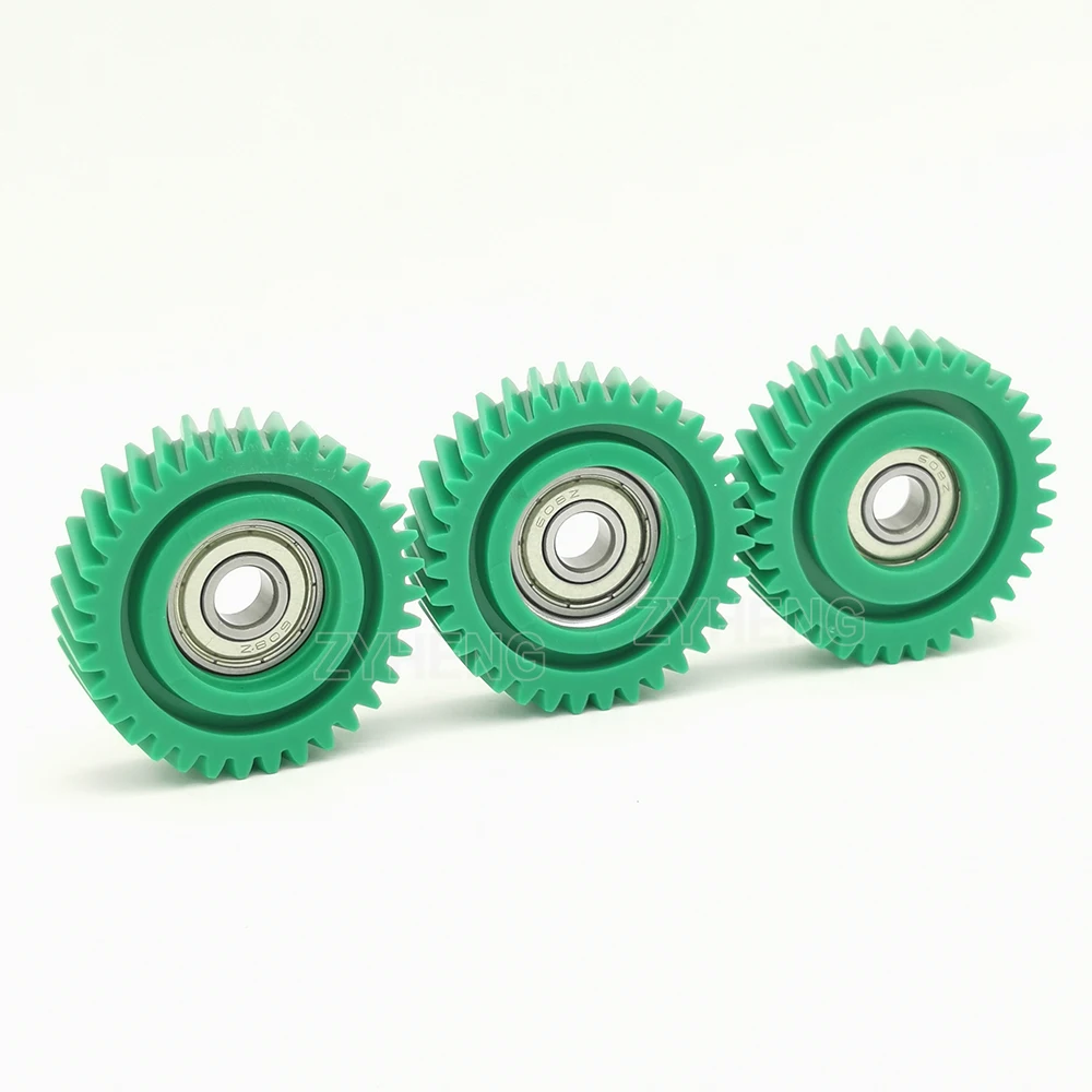 47,1 x 13 mm schräges Planetengetriebe, 35 Zähne, Schrägverzahnung mit 608z-Lagern, Nylon-Getriebe für E-Bike-Nabenmotorteile – Detail 2